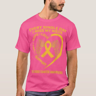 Camiseta Alas de Oro para la Conciencia sobre el Cáncer Inf