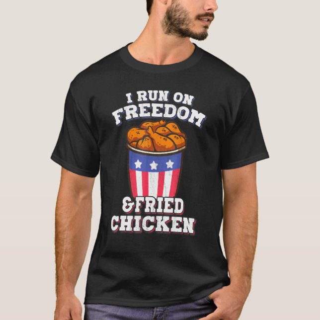 Camiseta Alas de picadura de pollo frito (Anverso)