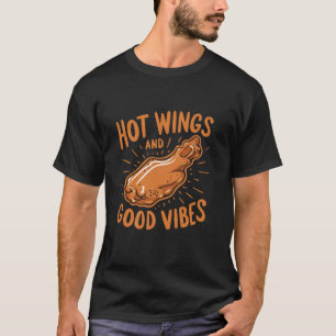 Camiseta Alas De Pollo Ala Ala de Pollo Cocinado Caliente C