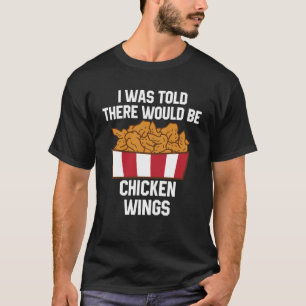 Camiseta Alas de pollo Cita Ala caliente Comida rápida Wi-F