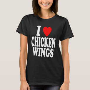 Camiseta Alas De Pollo De Corazón (Amor) Ala De Pollo Amo F