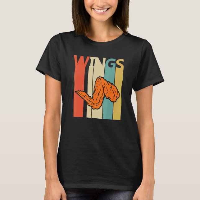 Camiseta Alas de pollo fritas (Anverso)