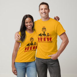 Camiseta Alas de recuerdo oro