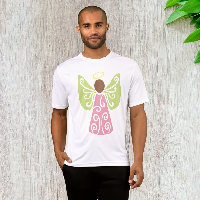 Camiseta Alas De Swirl Verde Ángel Rosa Decorativas Espirit (Subido por el creador)