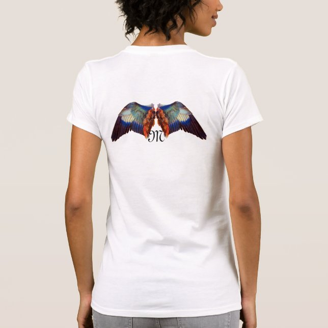CAMISETA ALAS DE UN MONOGRAMA ROLLER EUROPEO (Reverso)