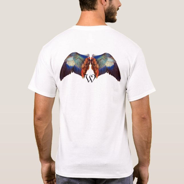 CAMISETA ALAS DE UN MONOGRAMA ROLLER EUROPEO (Reverso)