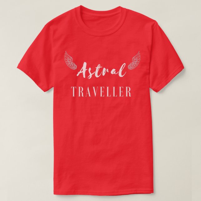 Camiseta Alas de Viajero Astral Proyección Astral Esotérica (Diseño del anverso)