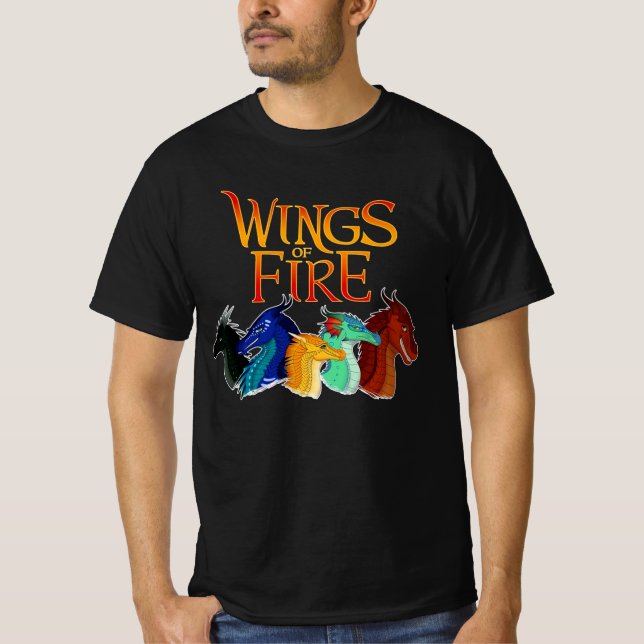 Camiseta Alas De Vintage De Fuego (Anverso)