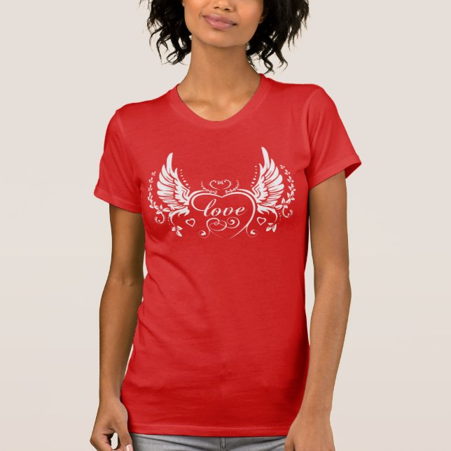 Camiseta Alas del amor. Personalizar (Anverso)