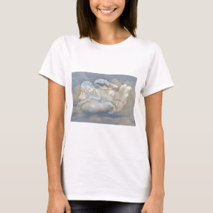 Camiseta Alas del ángel del bebé que duermen en la mano d