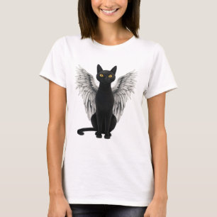 Camiseta Alas del ángel del gato negro