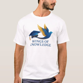Camiseta Alas del conocimiento - Emblema de libertad de gra