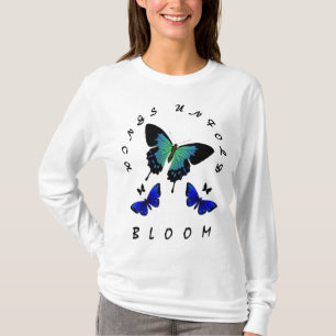 Camiseta Alas en desarrollo: Diseño femenino inspirado en m