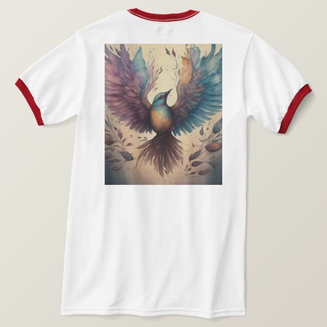 Camiseta Alas familiares (Reverso del diseño)