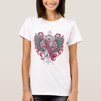 Camiseta Alas frescas del cáncer principal del cuello