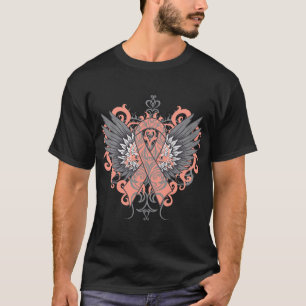 Camiseta Alas frescas del cáncer uterino