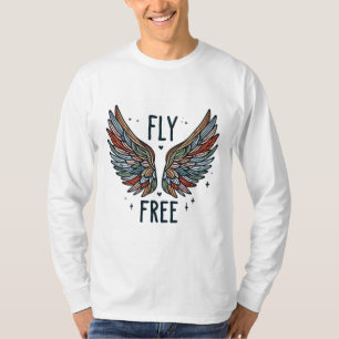 Camiseta Alas Inspiradoras libres de vuelos