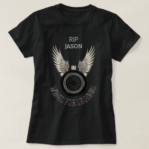 Camiseta Alas para leyendas, Personalizar memorial personal