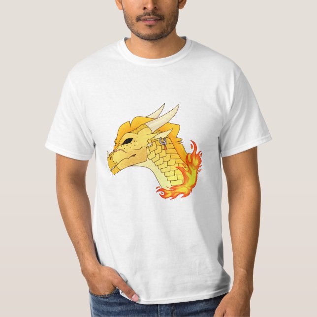 Camiseta Alas Qibli de Fuego (Anverso)