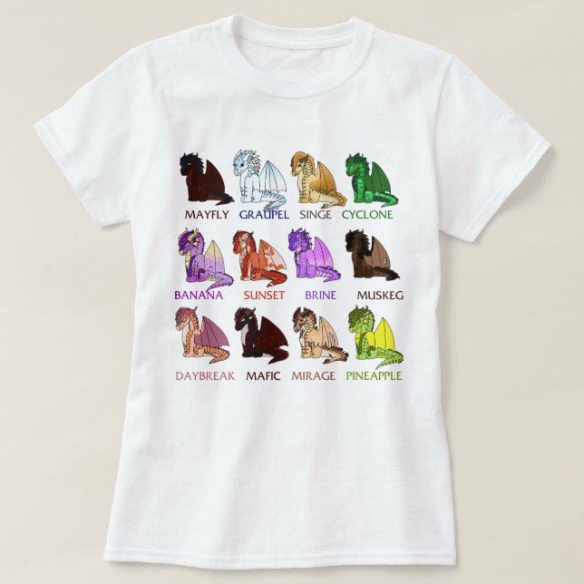 Camiseta Alas retro de personajes de fuego Dragon Lover Gif (Diseño del anverso)
