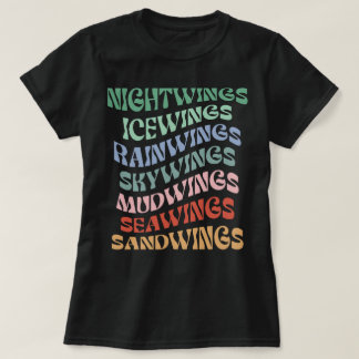 Camiseta Alas retro del fuego Wof Serie de libros Dragon Lo