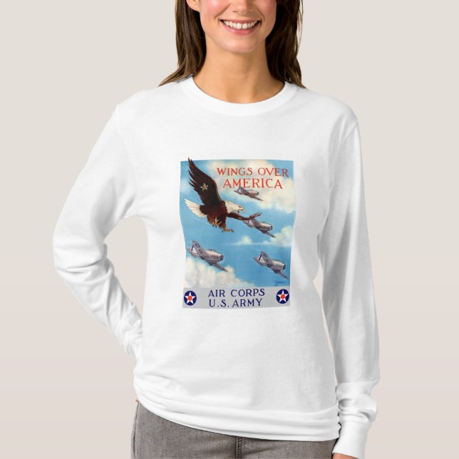 Camiseta Alas sobre América -- Cuerpo de aire (Anverso)