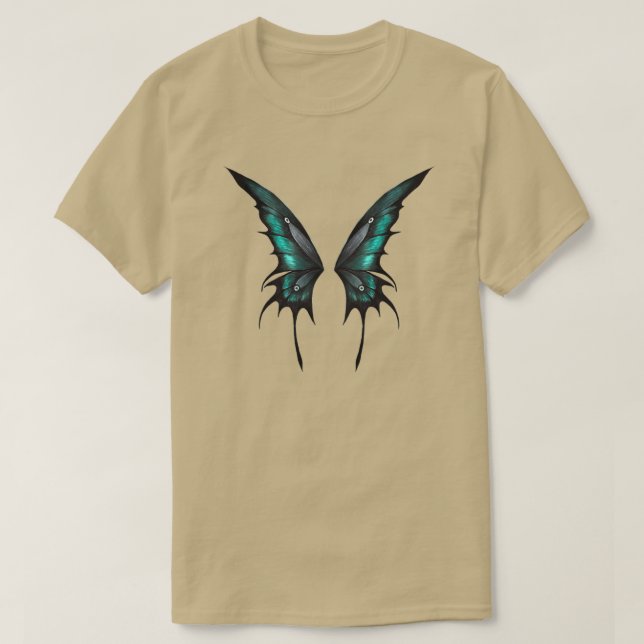 Camiseta Alas verdes Hoodie (Diseño del anverso)