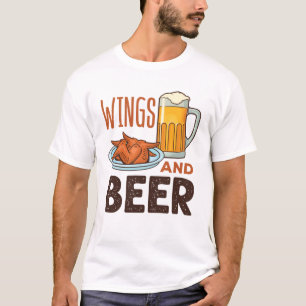 Camiseta Alas y Alas de pollo de Cerveza