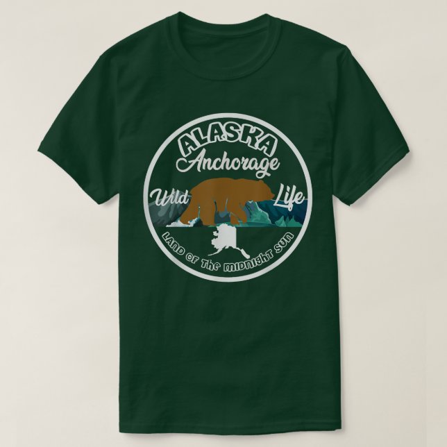 Camiseta Alaska Anchorage Bear  (Diseño del anverso)