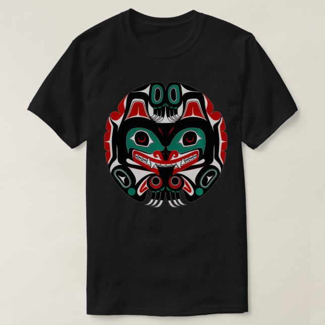 Camiseta Alaska arte nativo americano Tlingit Eagle Tribal  (Diseño del anverso)