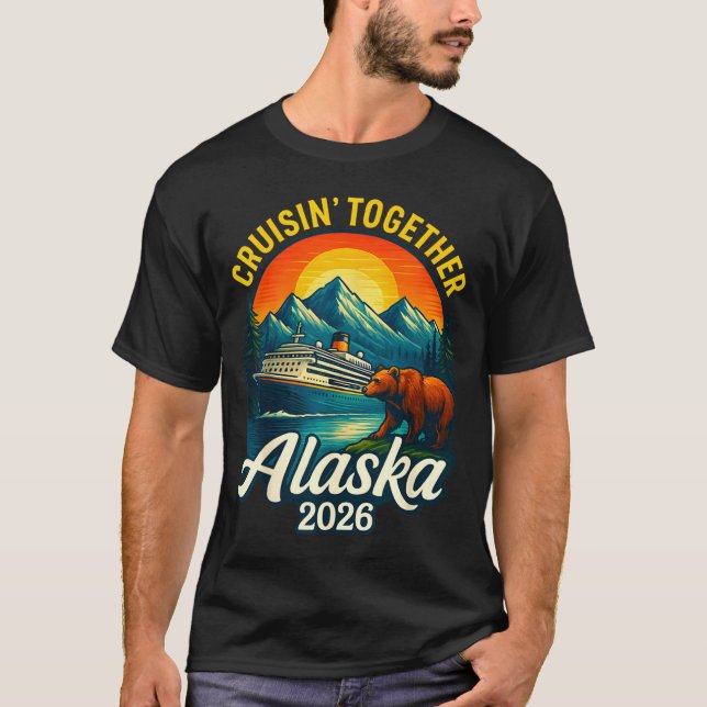 Camiseta Alaska Cruise 2026 Cruisin Together Matching Famil (Anverso)