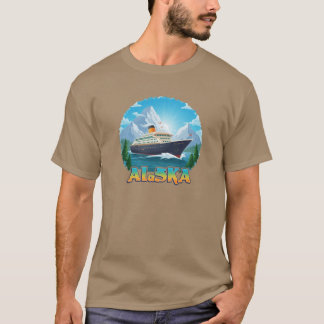 Camiseta Alaska Cruise Mode On Scenic and AdventureFilled V