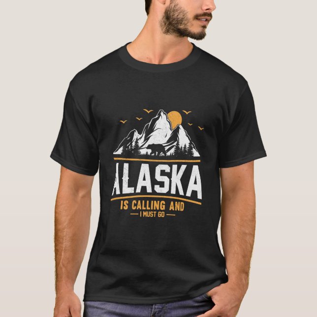 Camiseta ALASKA, está llamando y debo irme (Anverso)