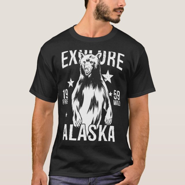 Camiseta Alaska Grizzly Bear (Anverso)