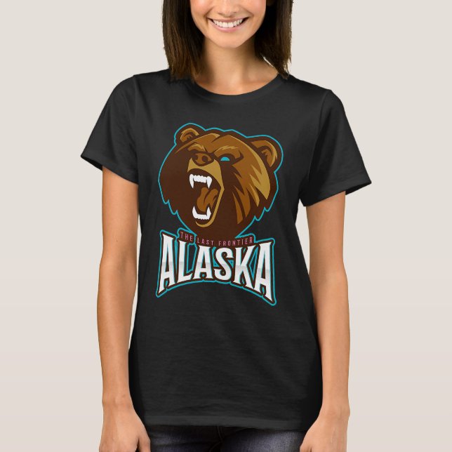 Camiseta Alaska Grizzly Brown Bear Alaska (Anverso)
