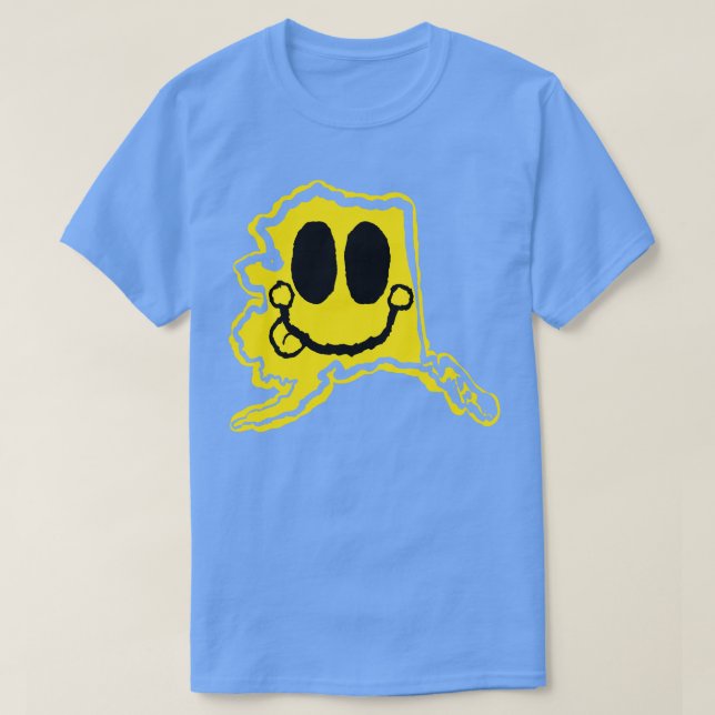 Camiseta Alaska Happy Face con ironía (Diseño del anverso)