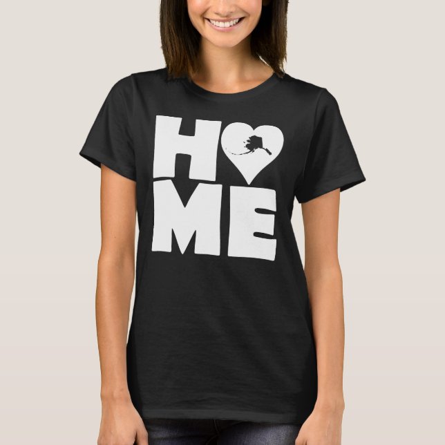 Camiseta Alaska Home Heart State Tees (Anverso)