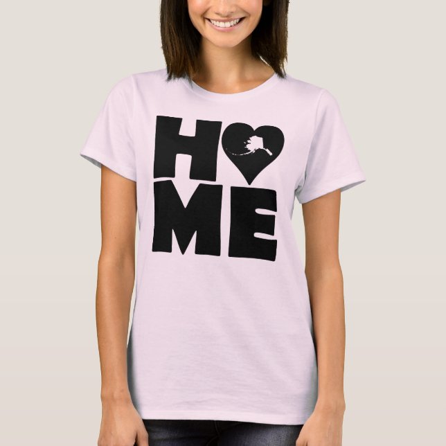 Camiseta Alaska Home Heart State Tees (Anverso)