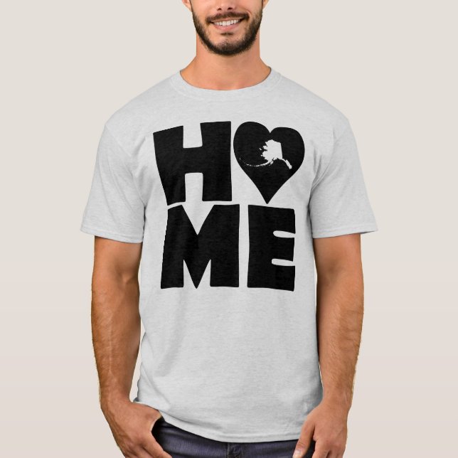 Camiseta Alaska Home Heart State Tees (Anverso)