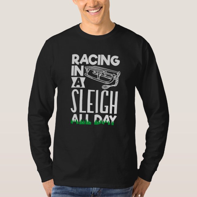 Camiseta Alaska husky sled dog racing and mushing  2 (Anverso)