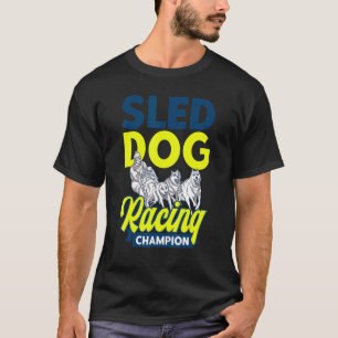 Camiseta Alaska Husky Trineo de perros de carreras de trine