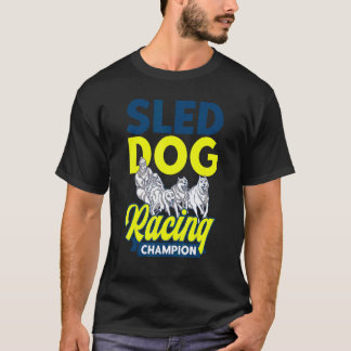 Camiseta Alaska Husky Trineo de perros de carreras de trine