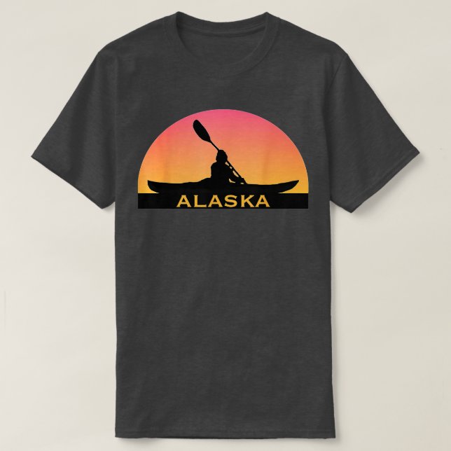 Camiseta ALASKA Kayak Souvenir I Love Kayaking (Diseño del anverso)