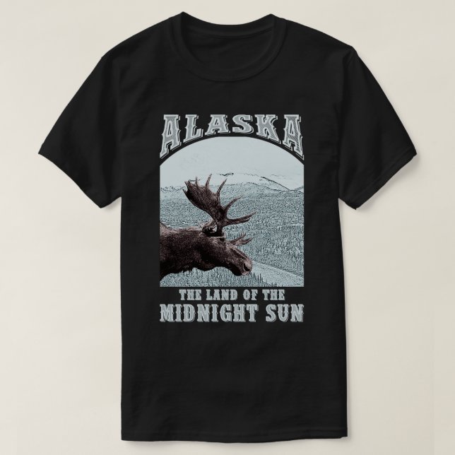 Camiseta Alaska La Tierra Del Sol De Medianoche (Diseño del anverso)