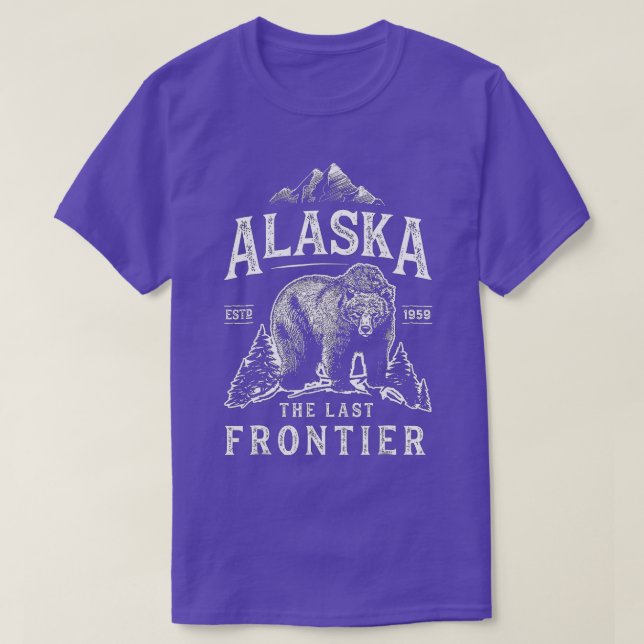 Camiseta Alaska, la última frontera de los hombres de hogar (Diseño del anverso)