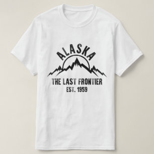 Camiseta Alaska La Última Frontera Est 1959 Montañas Natura