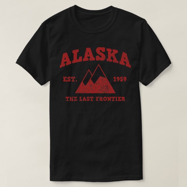 Camiseta Alaska La Última Frontera Estableció TShirt 1959 (Diseño del anverso)