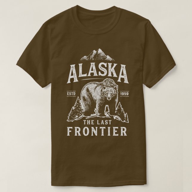 Camiseta Alaska La Última Frontera Lleva Hombres Hogares Mu (Diseño del anverso)