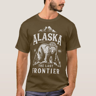 Camiseta Alaska La Última Frontera Lleva Hombres Hogares Mu