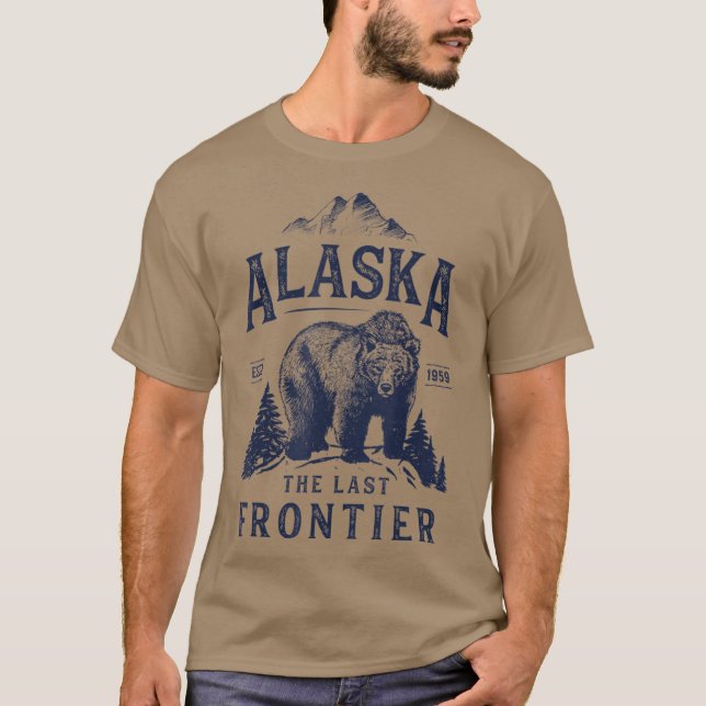 Camiseta Alaska, la última frontera para llevar a los hombr (Anverso)